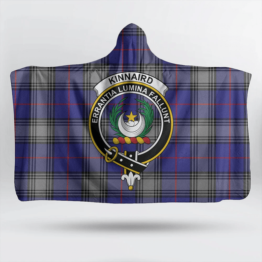 Kinnaird Tartan Crest Hooded Blanket