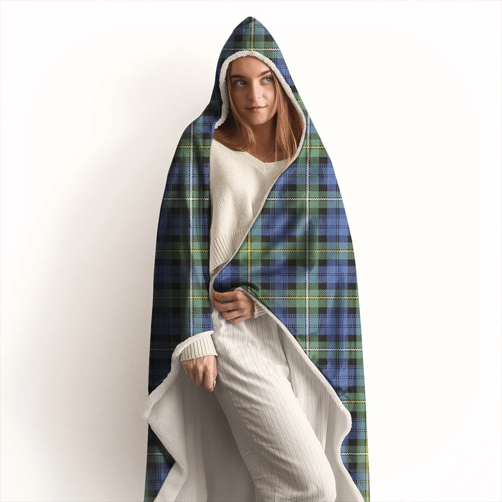 Campbell Argyll Ancient Tartan Crest Hooded Blanket