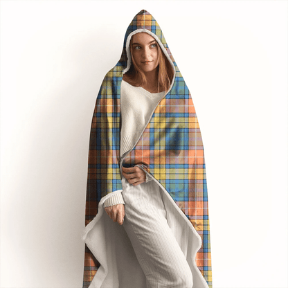 Buchanan Ancient Tartan Crest Hooded Blanket