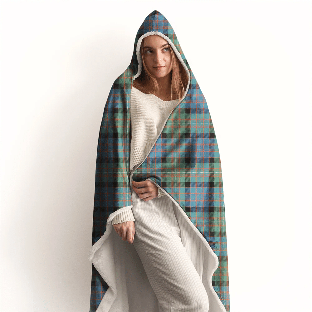 Pringle Tartan Crest Hooded Blanket