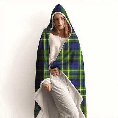 Campbell of Breadalbane Modern Tartan Crest Hooded Blanket