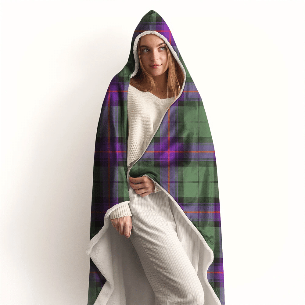Armstrong Modern Tartan Crest Hooded Blanket