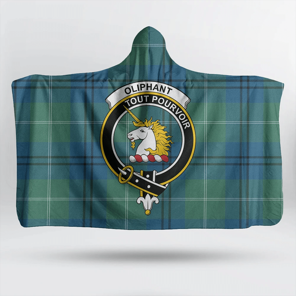 MacMillan Old Ancient Tartan Crest Hooded Blanket