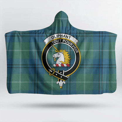 MacMillan Old Ancient Tartan Crest Hooded Blanket