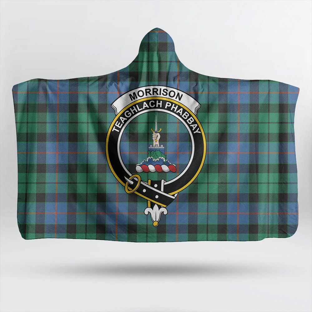 MacKintosh Hunting Ancient Tartan Crest Hooded Blanket