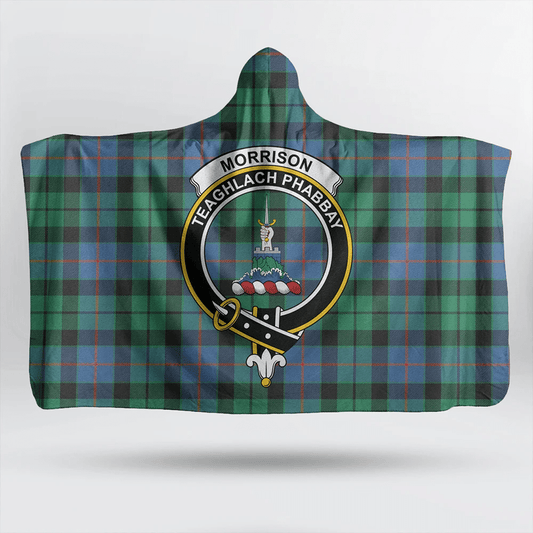 MacKintosh Hunting Ancient Tartan Crest Hooded Blanket