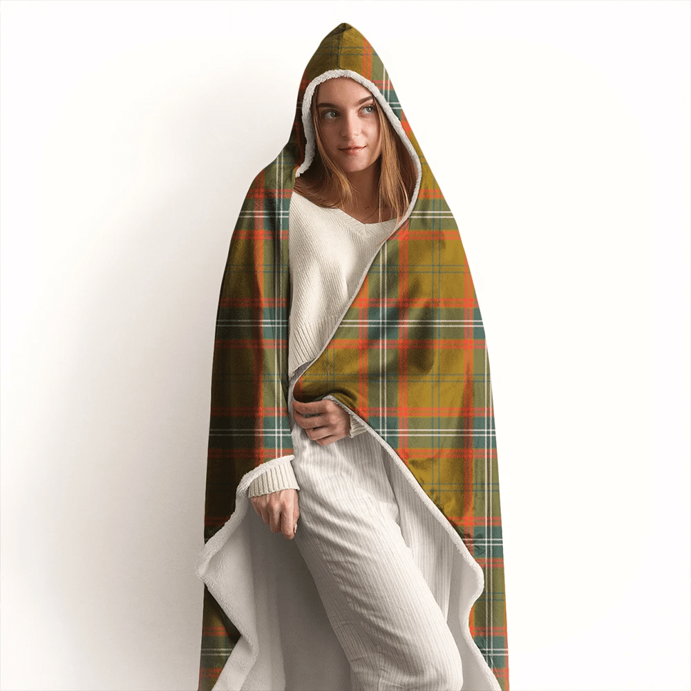 MacThomas Ancient Tartan Crest Hooded Blanket