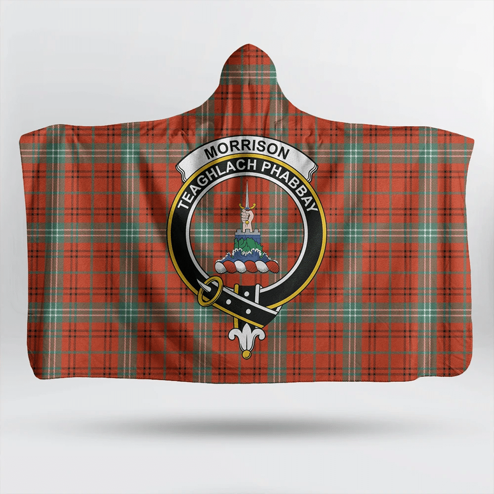 MacKintosh Hunting Weathered Tartan Crest Hooded Blanket