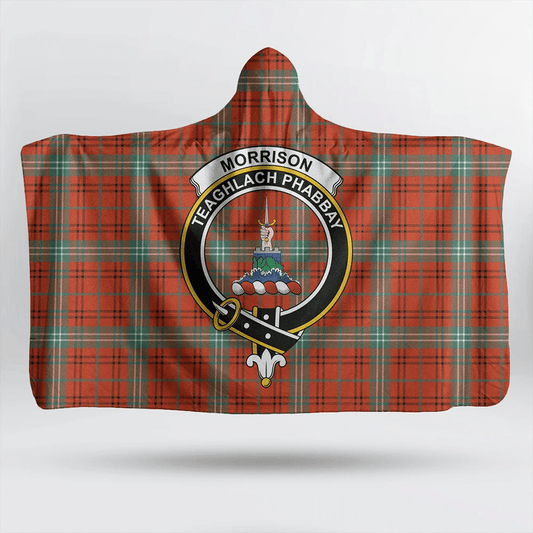 MacKintosh Hunting Weathered Tartan Crest Hooded Blanket