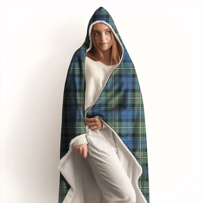 Forbes Ancient Tartan Crest Hooded Blanket