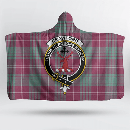 Crawford Ancient Tartan Crest Hooded Blanket