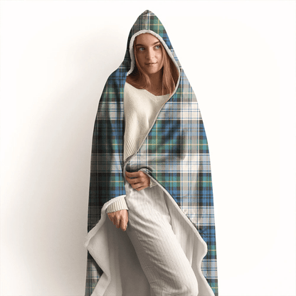 Gordon Dress Ancient Tartan Crest Hooded Blanket