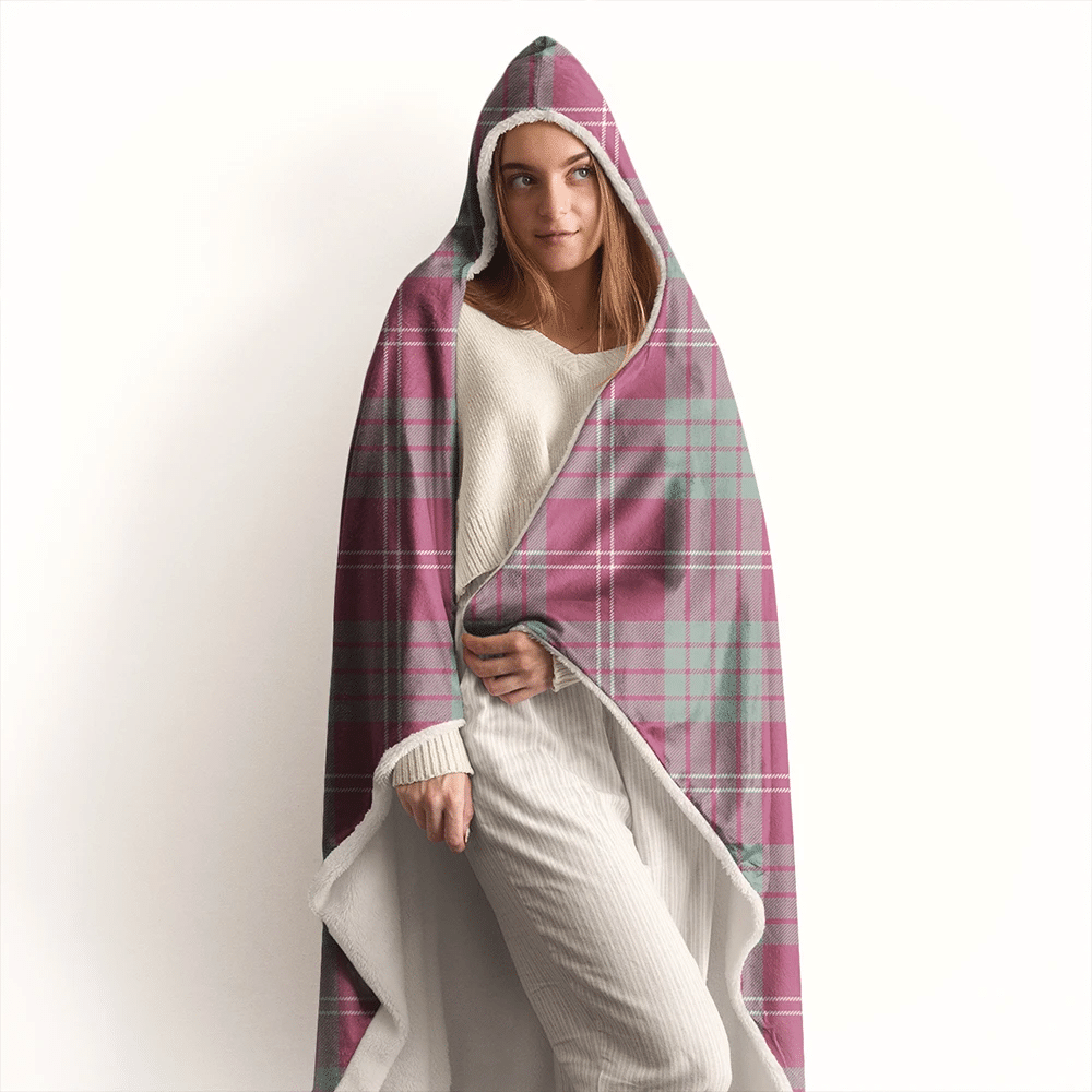 Crawford Ancient Tartan Crest Hooded Blanket