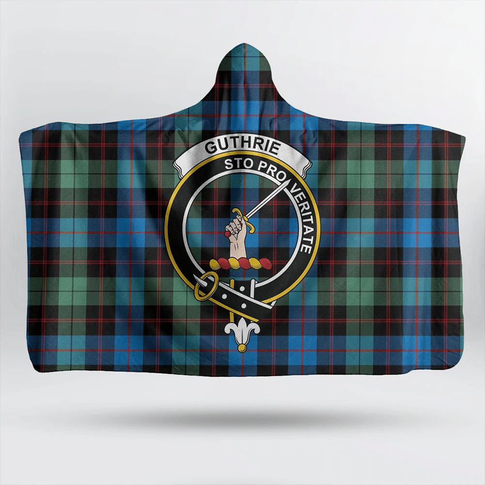 Guthrie Ancient Tartan Crest Hooded Blanket