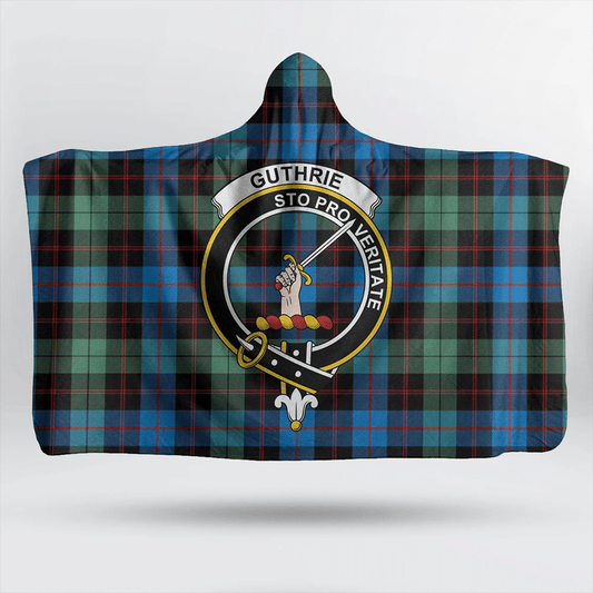 Guthrie Ancient Tartan Crest Hooded Blanket