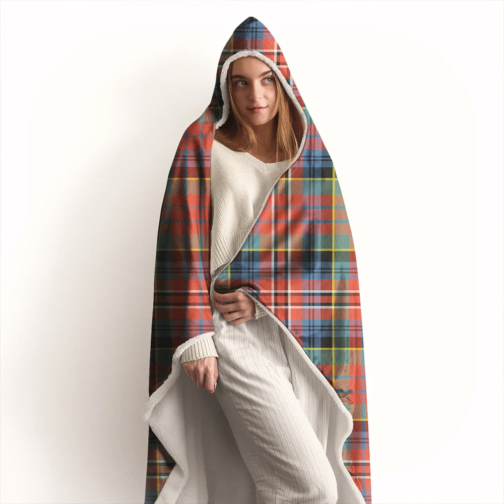 MacDonald of Sleat Tartan Crest Hooded Blanket