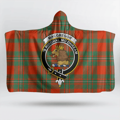 Ross Hunting Modern Tartan Crest Hooded Blanket