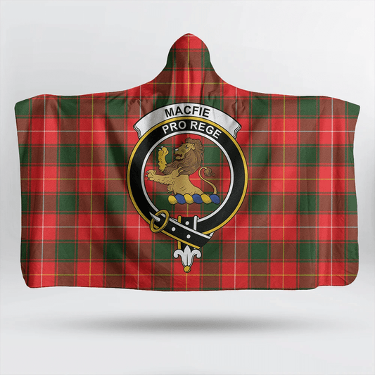 Rose Hunting Ancient Tartan Crest Hooded Blanket