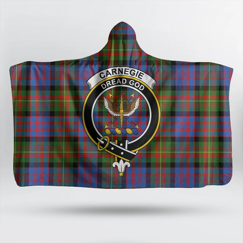 Carnegie Ancient Tartan Crest Hooded Blanket