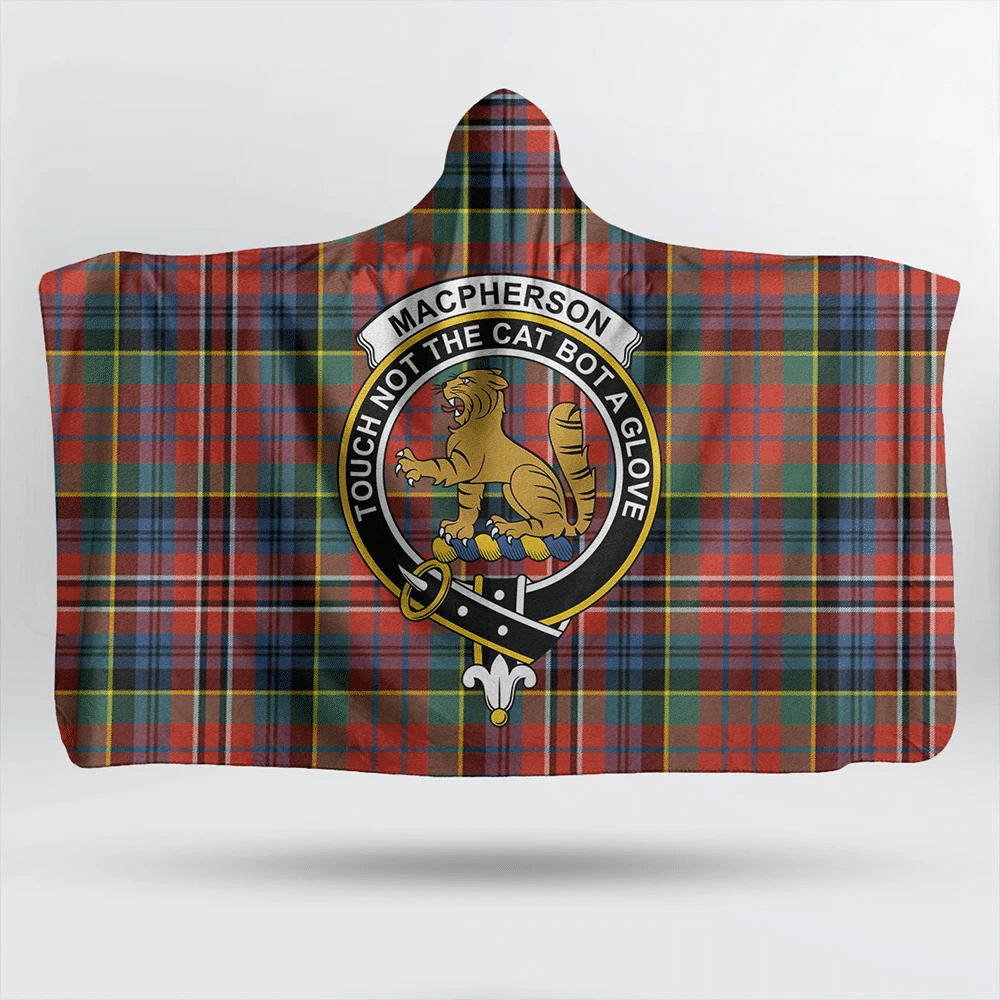 MacDonald of Sleat Tartan Crest Hooded Blanket