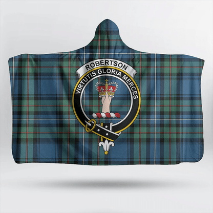 MacPherson Dress Ancient Tartan Crest Hooded Blanket