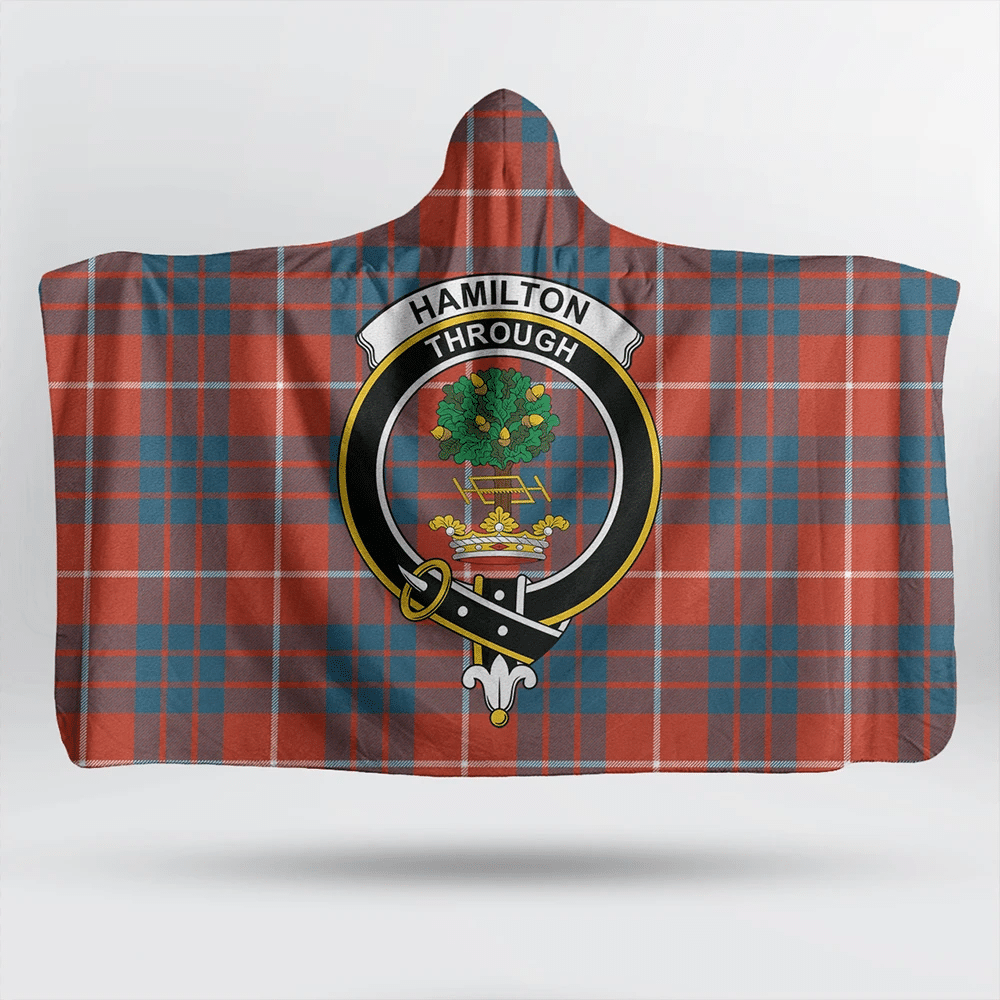 Hamilton Ancient Tartan Crest Hooded Blanket