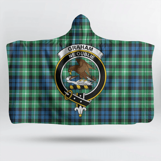 Graham of Montrose Ancient Tartan Crest Hooded Blanket