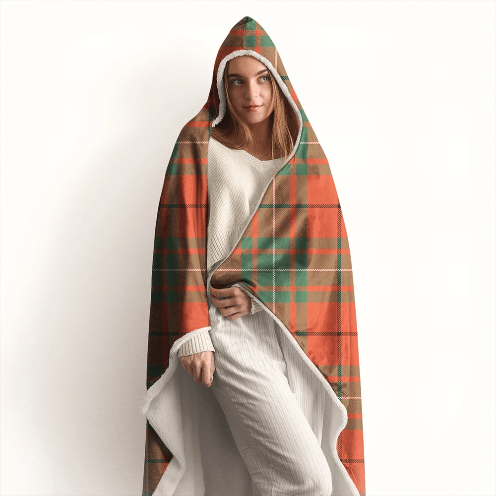 MacAulay Ancient Tartan Crest Hooded Blanket