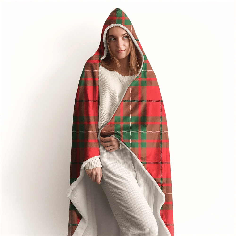 MacAulay Modern Tartan Crest Hooded Blanket