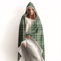 MacDonald Lord of the Isles Hunting Tartan Crest Hooded Blanket