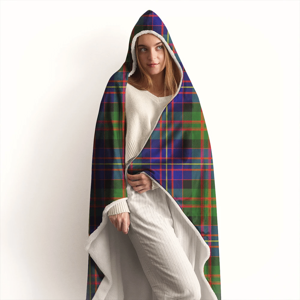 Cameron of Erracht Modern Tartan Crest Hooded Blanket