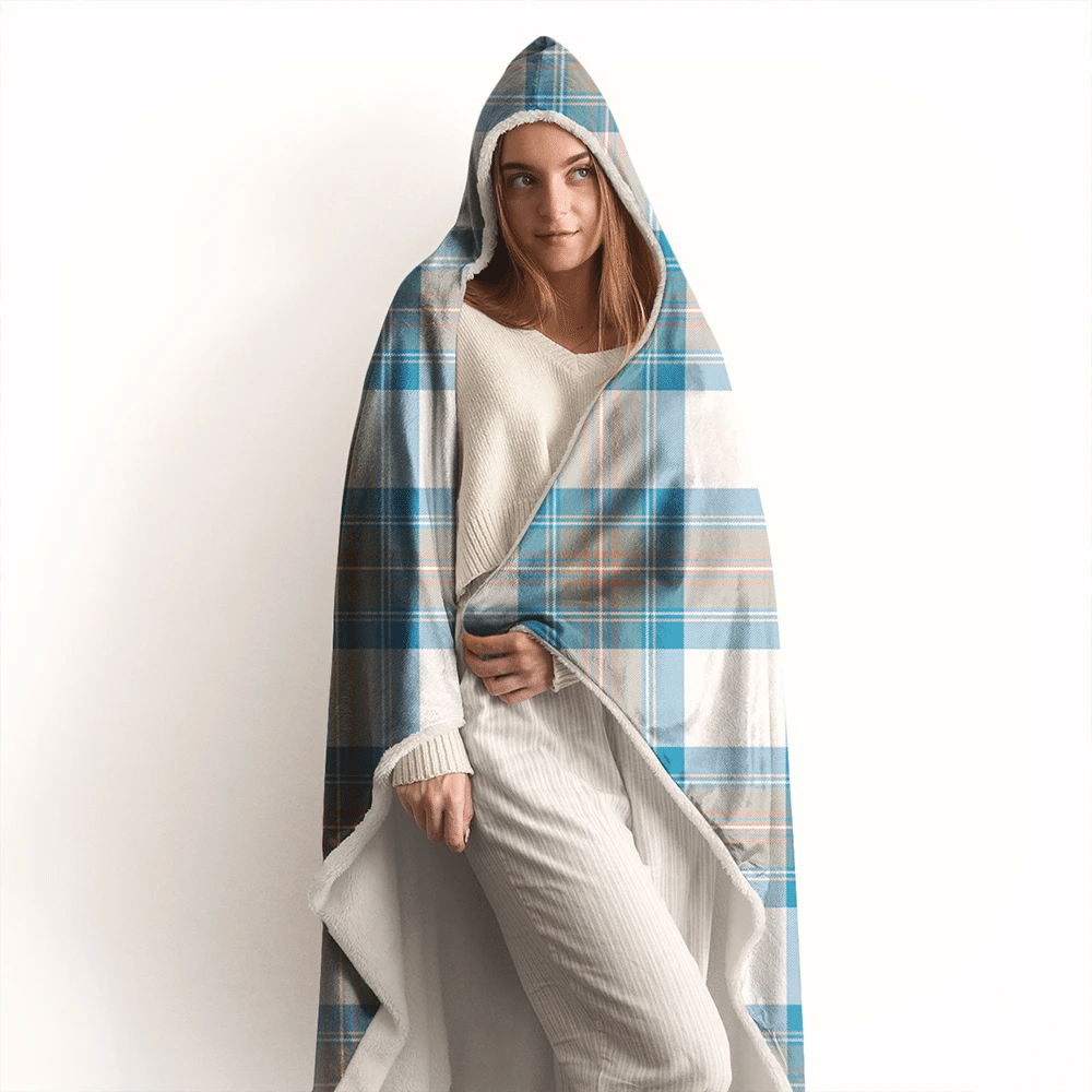Moncrieffe Tartan Crest Hooded Blanket