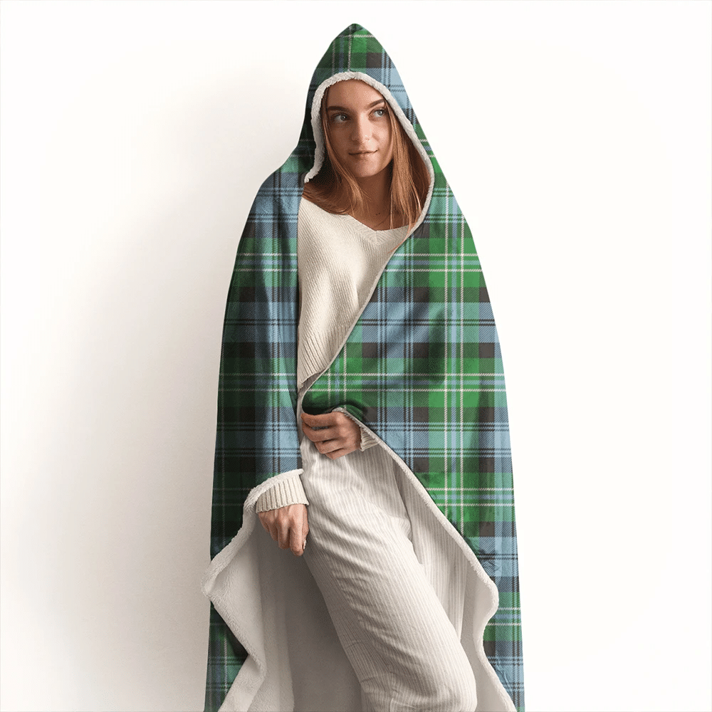 Arbuthnot Ancient Tartan Crest Hooded Blanket