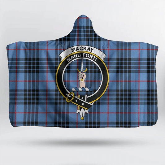 Sinclair Ancient Tartan Crest Hooded Blanket