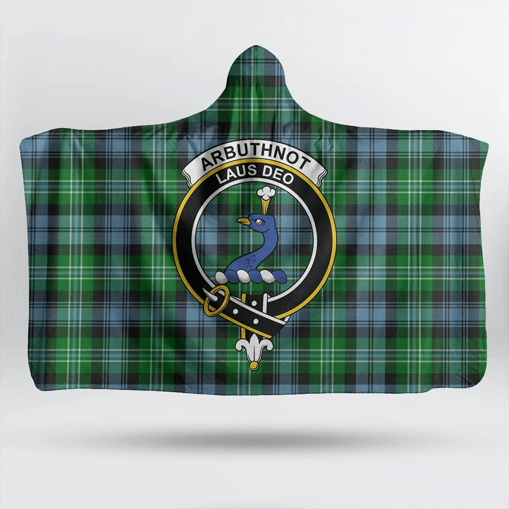 Arbuthnot Ancient Tartan Crest Hooded Blanket