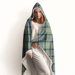 MacGillivray Hunting Ancient Tartan Crest Hooded Blanket