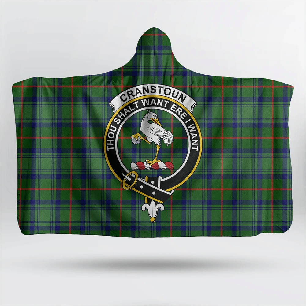 Cranstoun Tartan Crest Hooded Blanket