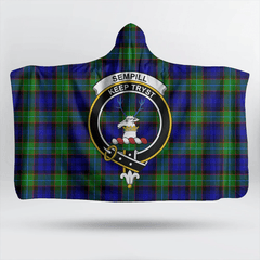 MacTavish Modern Tartan Crest Hooded Blanket