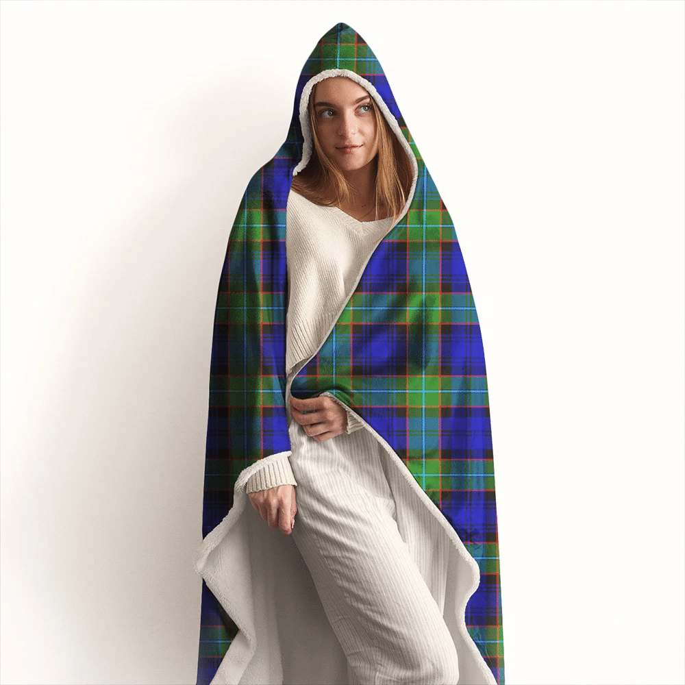 MacTavish Modern Tartan Crest Hooded Blanket