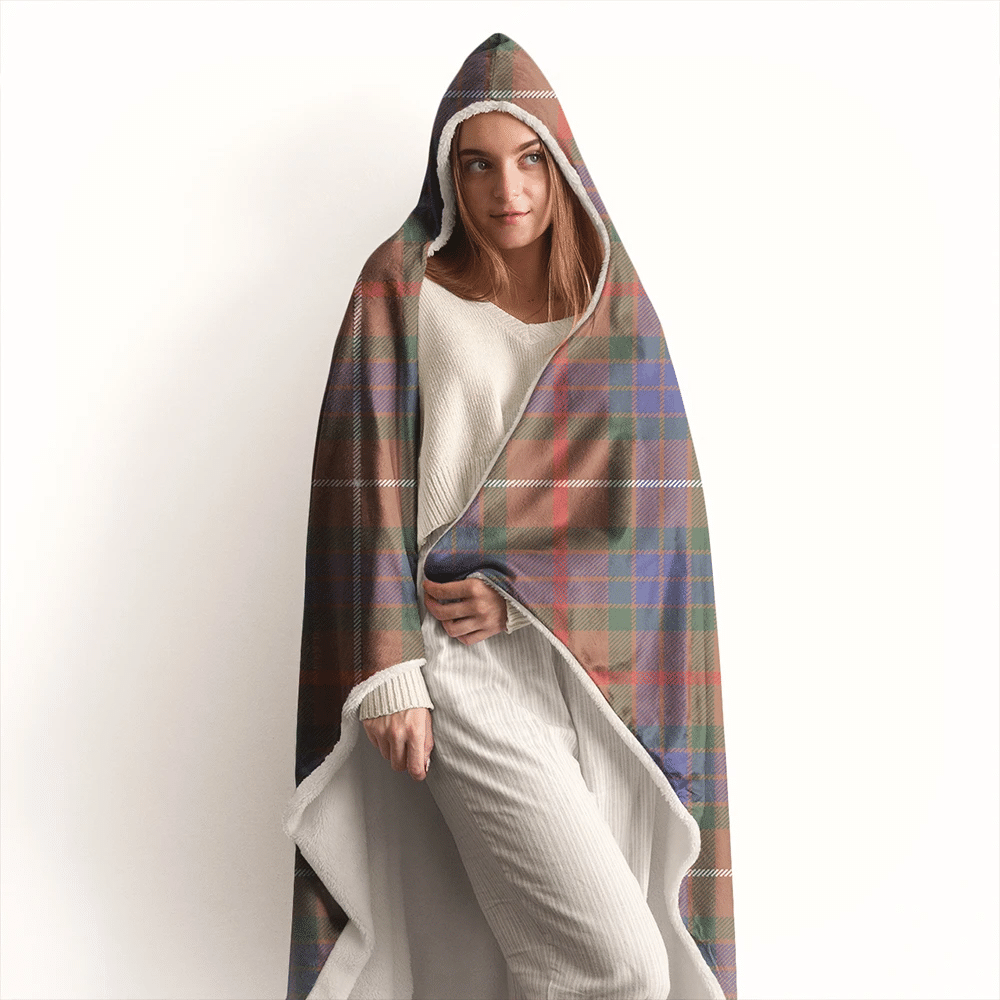 Fraser Hunting Modern Tartan Crest Hooded Blanket