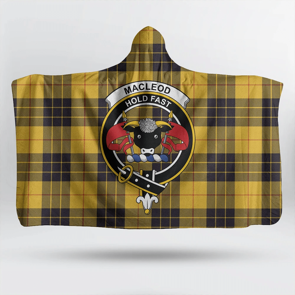 Turnbull Hunting Tartan Crest Hooded Blanket