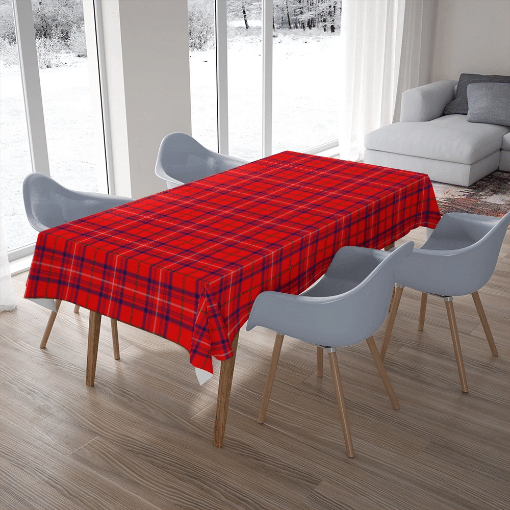 Rose Modern Tartan Plaid Tablecloth