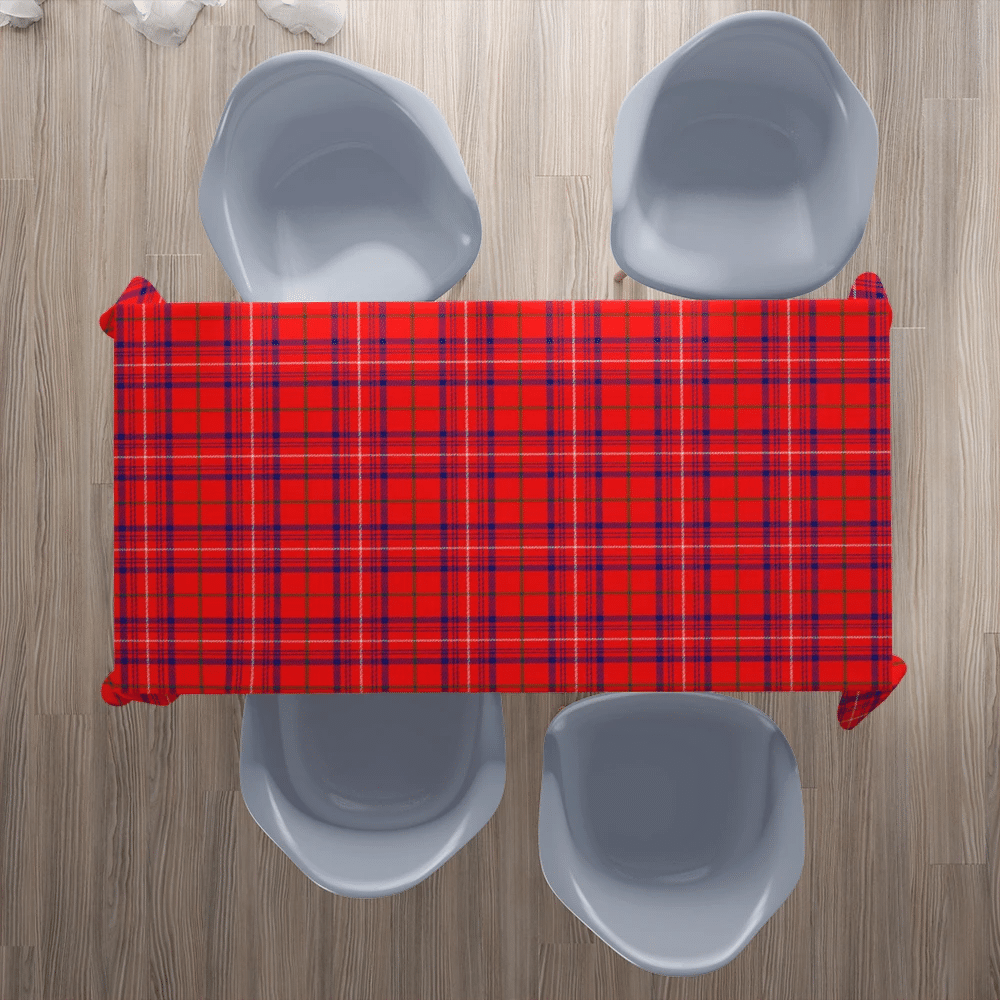 Rose Modern Tartan Plaid Tablecloth