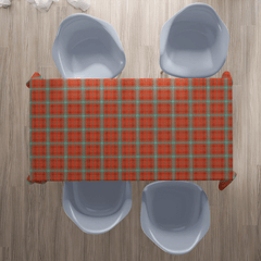 Morrison Red Ancient Tartan Plaid Tablecloth