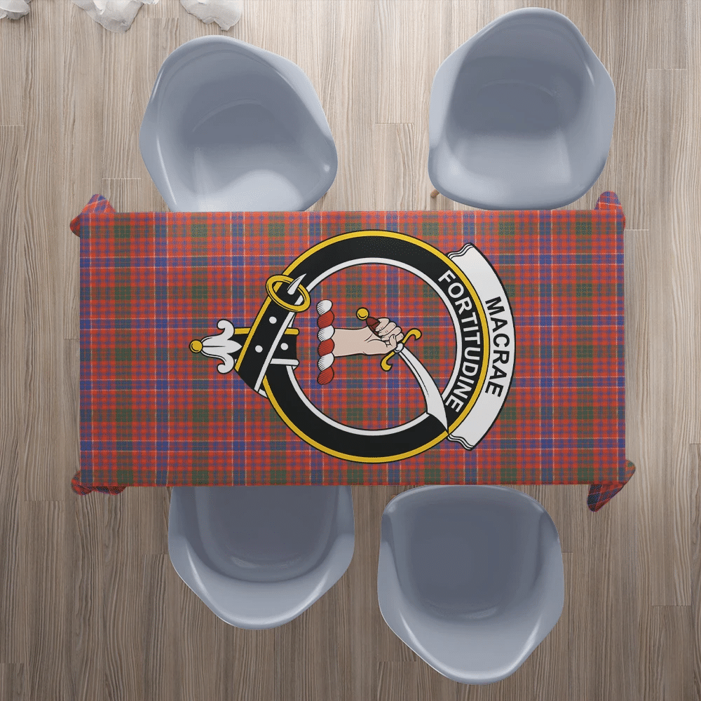 MacRae Ancient Tartan Crest Tablecloth