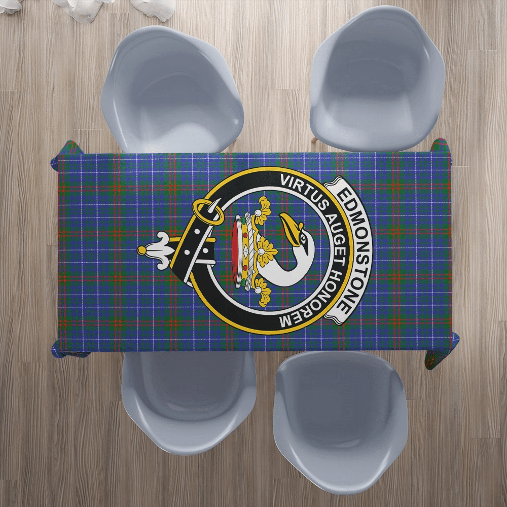 Edmonstone Tartan Crest Tablecloth