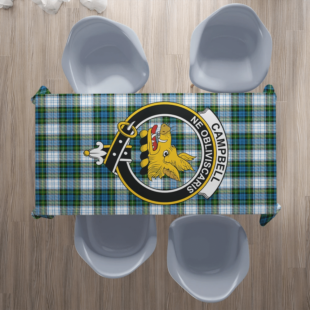 Campbell Dress Ancient Tartan Crest Tablecloth