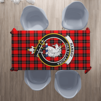 Ramsay Modern Tartan Crest Tablecloth