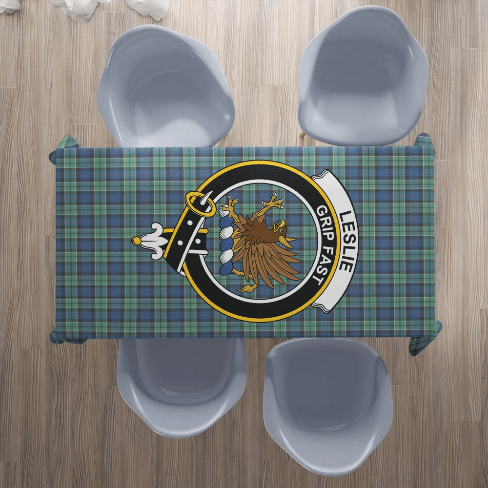 Leslie Hunting Tartan Crest Tablecloth