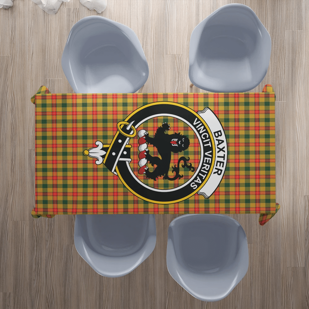 Baxter Modern Tartan Crest Tablecloth